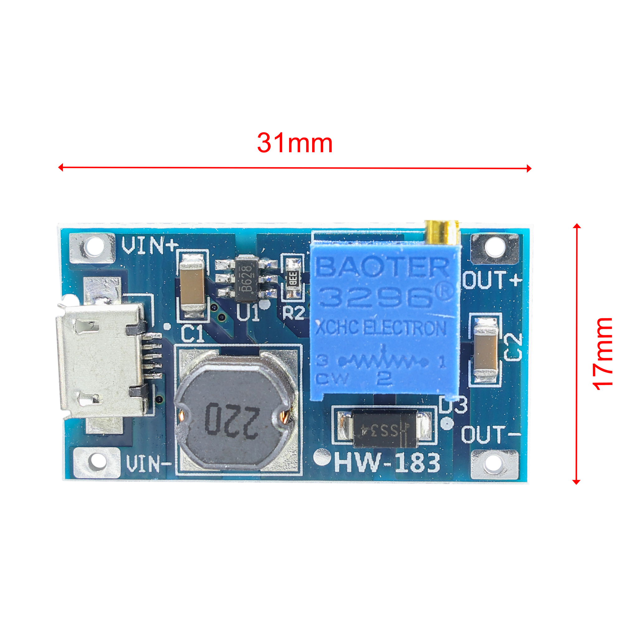 Booster Module Mt3608 MT3608 Boost Board Micro – Easyelecmodule