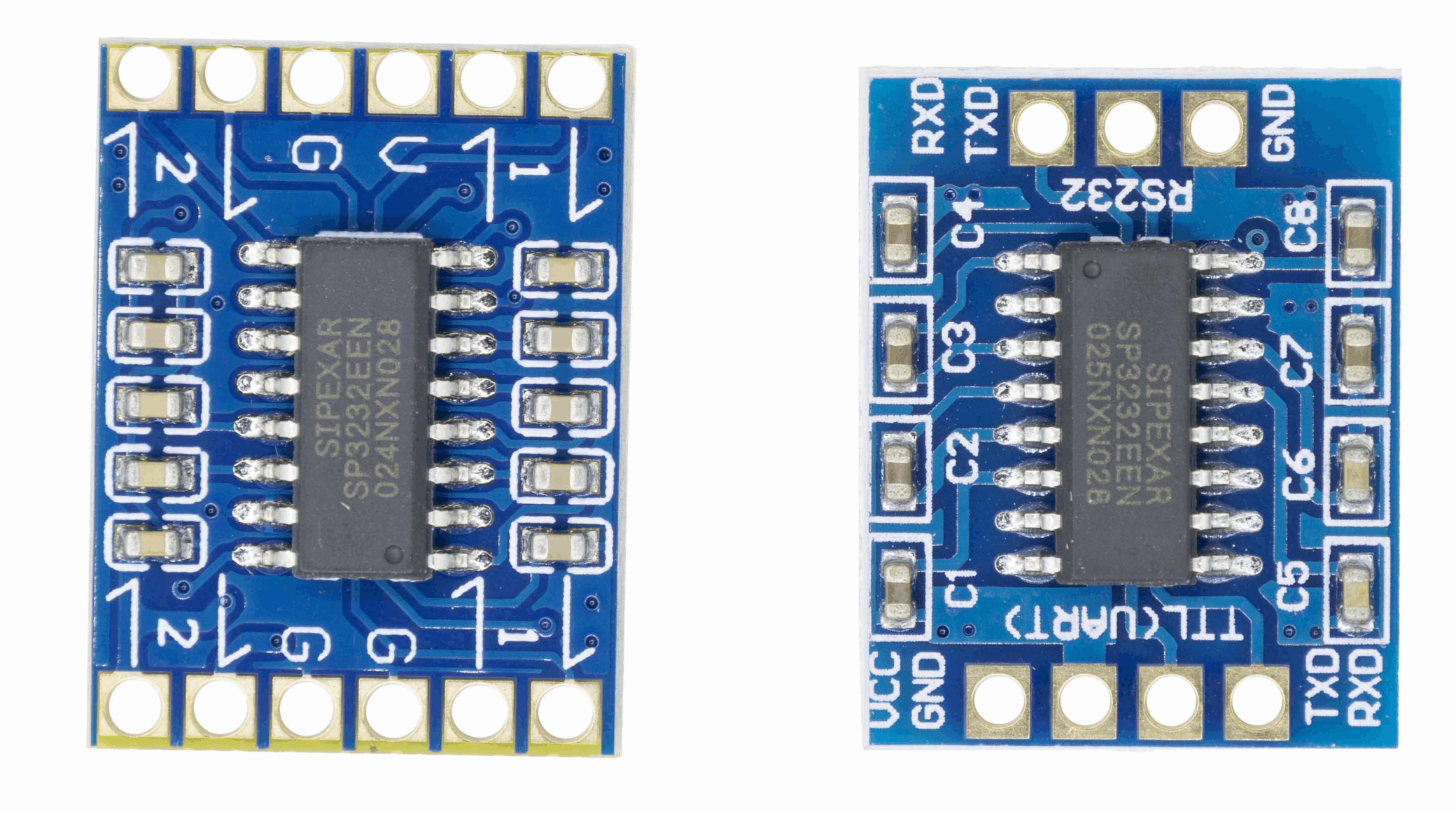 The dual-channel SP3232 chip enables the conversion from TTL level to RS232 level 2 SP3232E TTL-to-RS232 Module