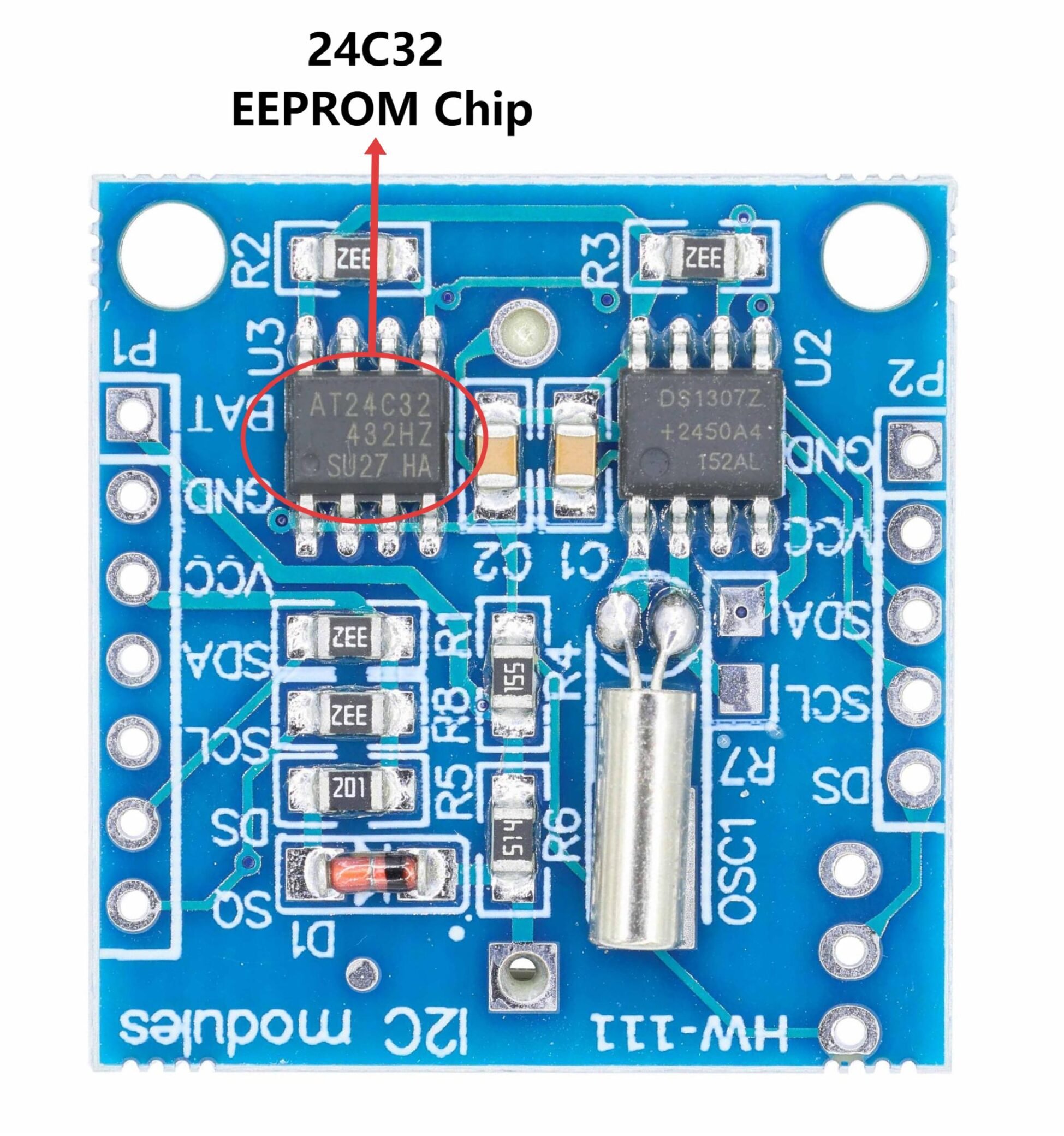 Built-in 24C32 EEPROM