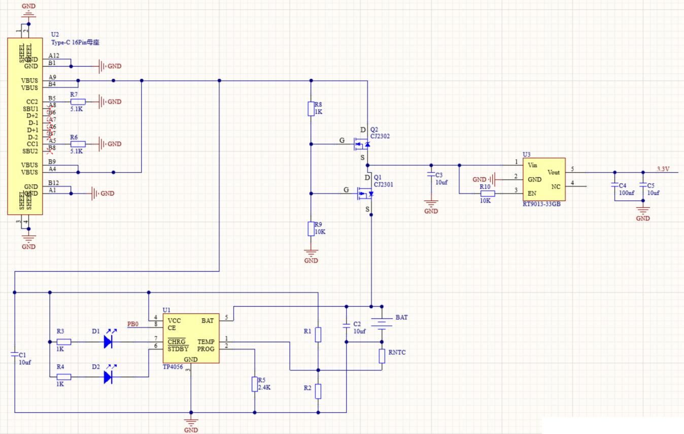 TP4056 Diagram schematic