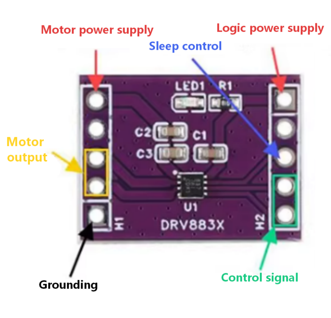 DRV8837 Pin Description 1