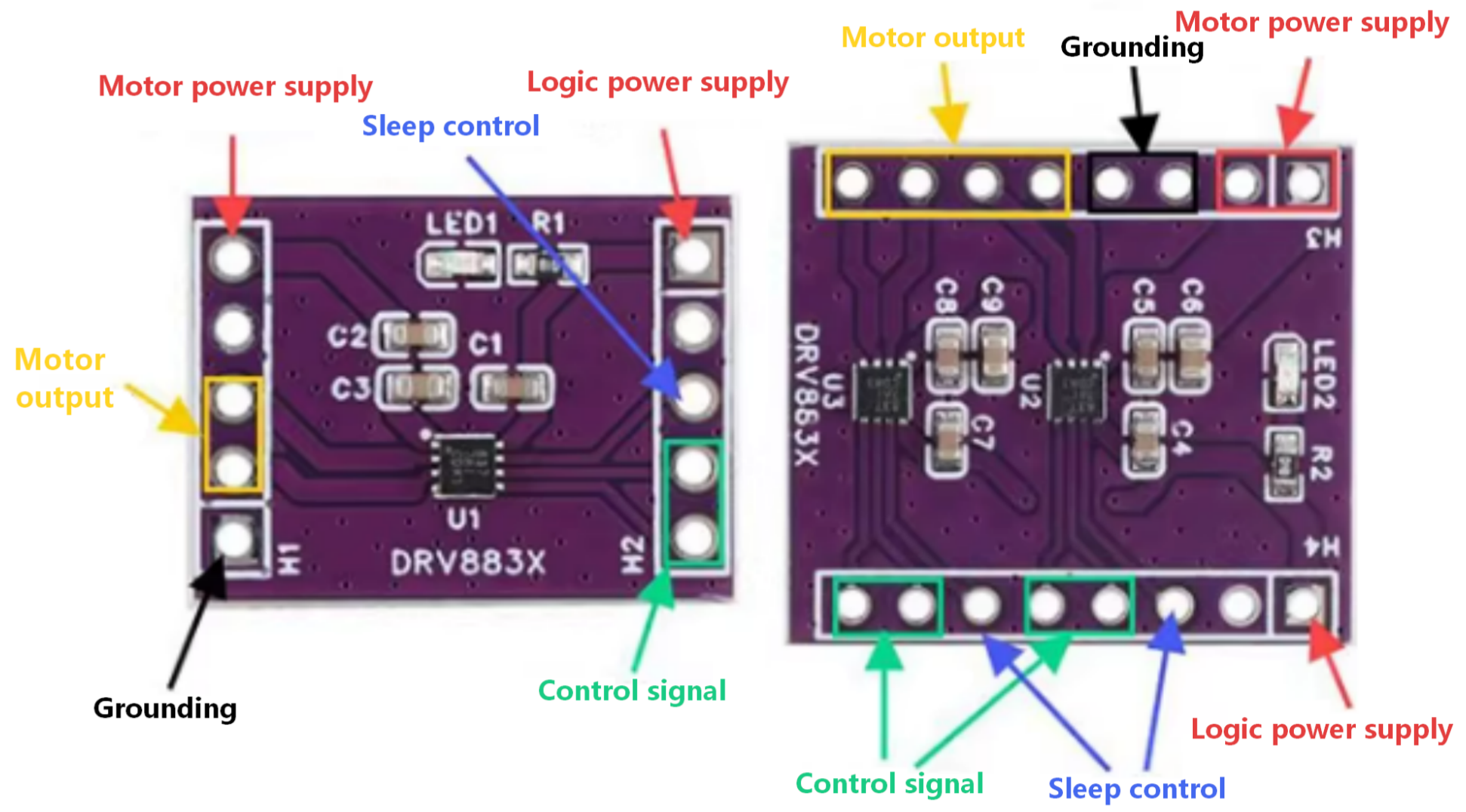 DRV8837 Pin Description
