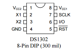 DS1302 Pinout