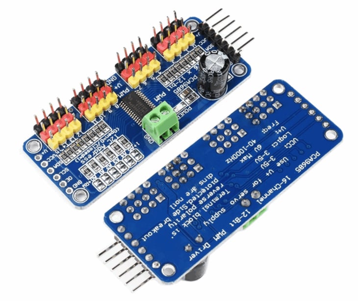 PCA9685 16-Channel 12-bit PWM/Servo Driver - I2C interface