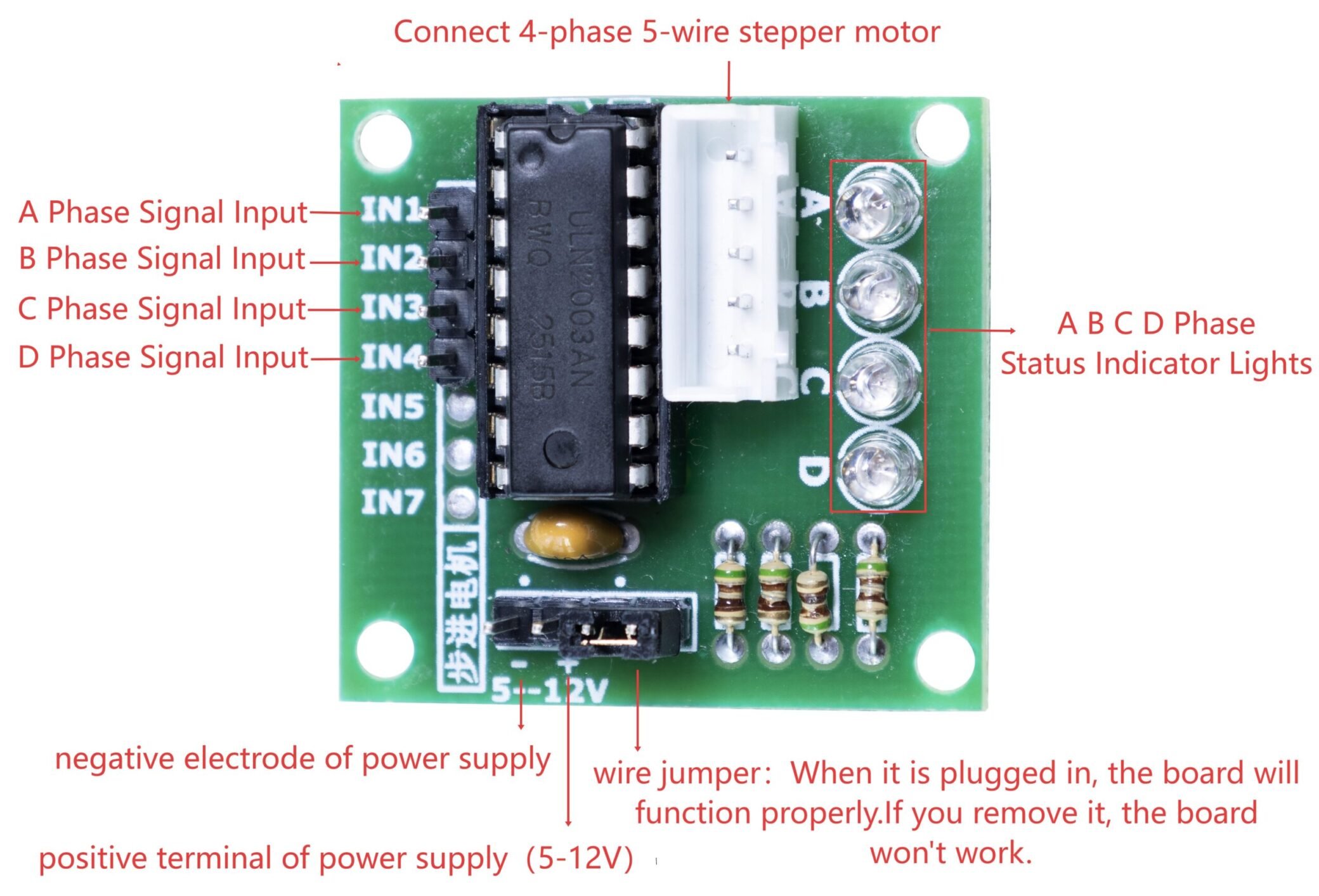 ULN2003 Pin diagram