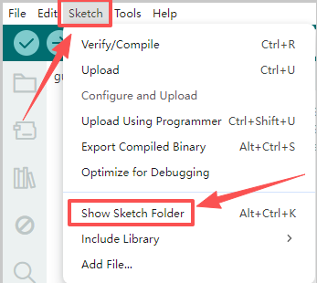 Show Sketch Folder