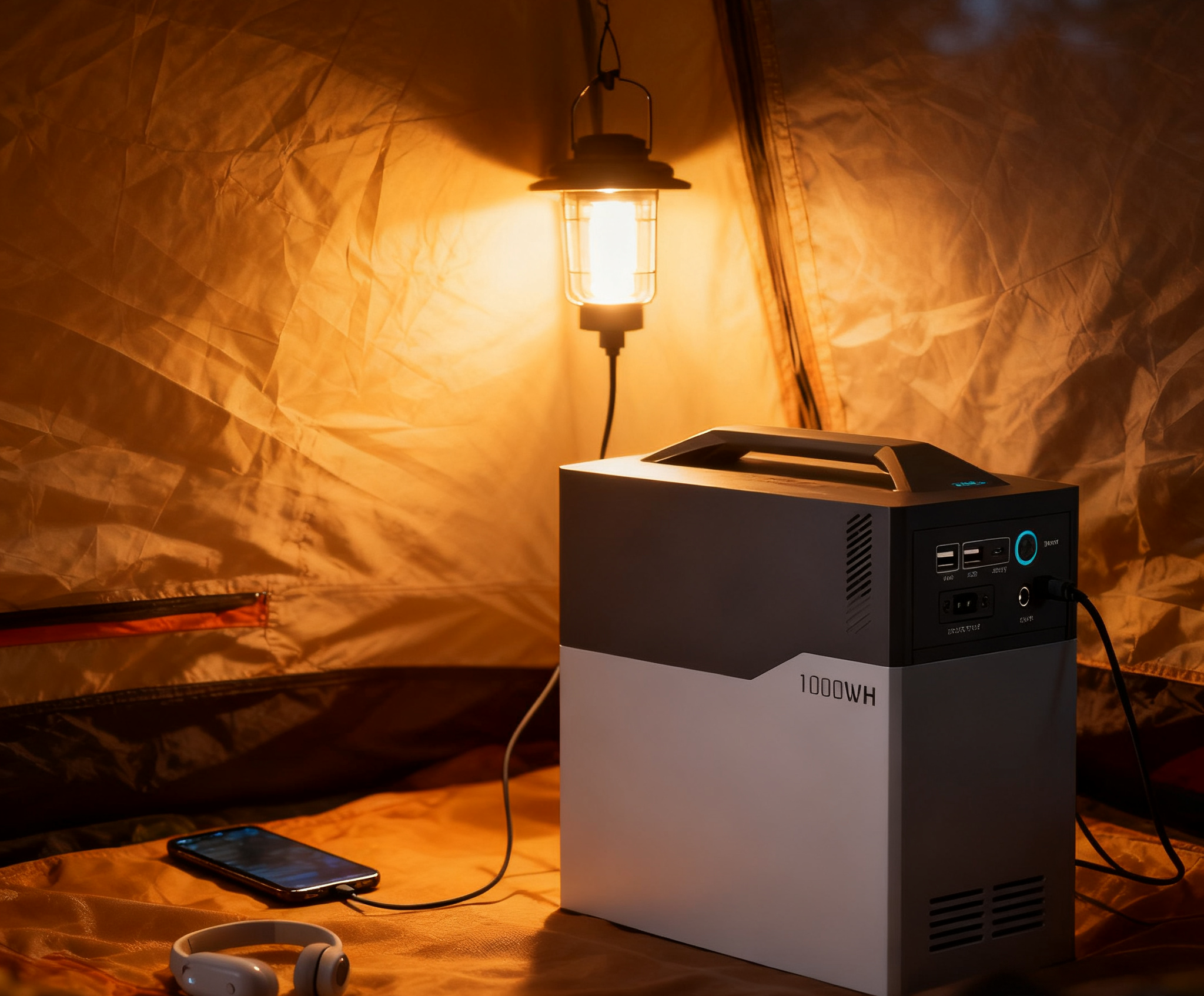 Multiple Applications of Portable Power Stations —— Multi-scenario "Emergency Rescue" 1 portable power bank camping 2