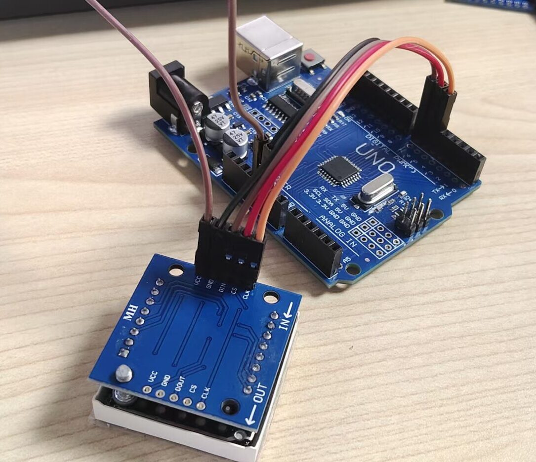 LED dot matrix connect